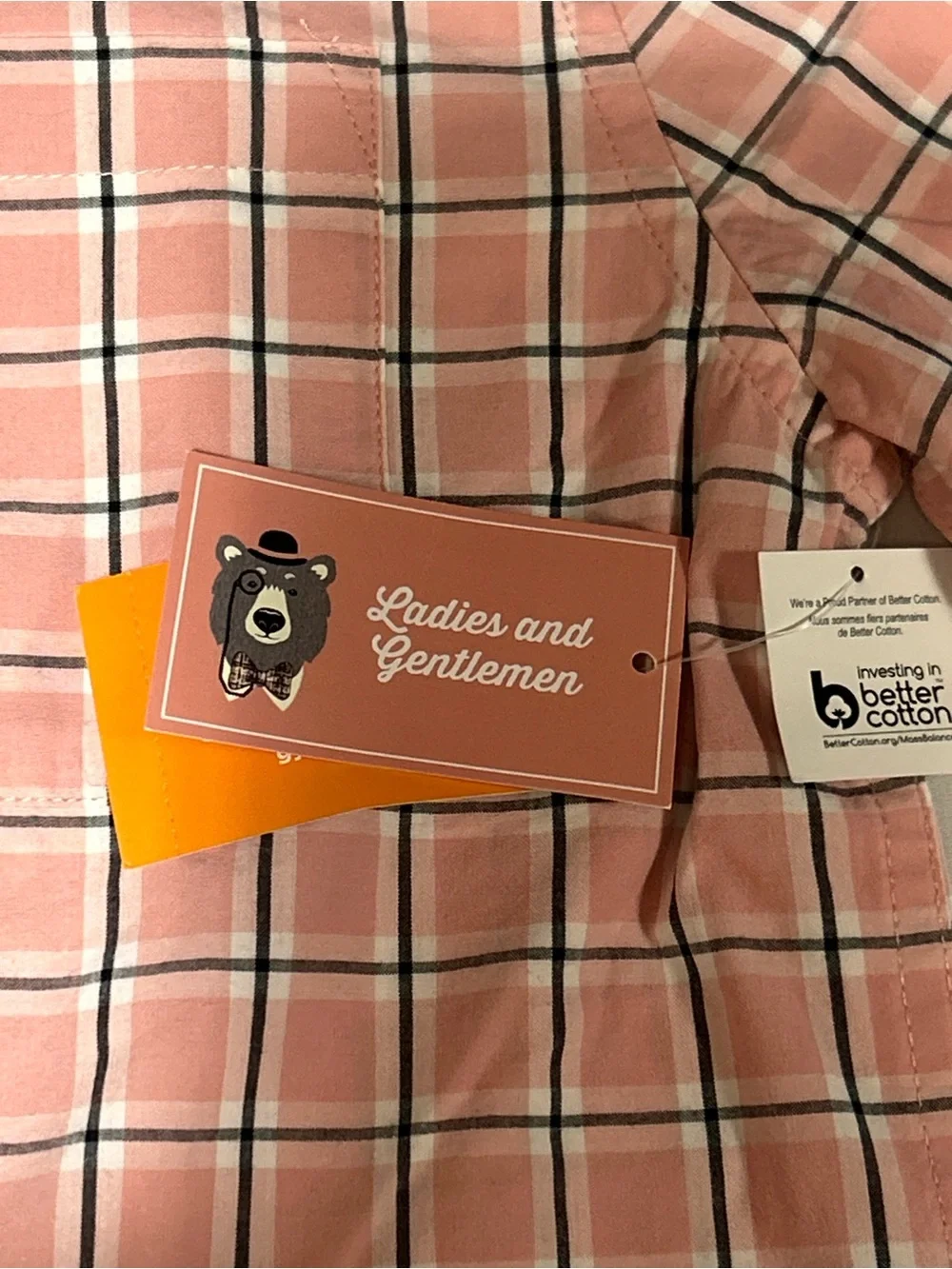 Gymboree Boys Size 10 Pink Plaid Long Sleeve Button Up NWT Ladies & Gentlemen